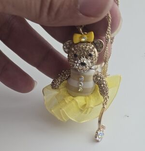 Betsy Johnson Bear Necklace